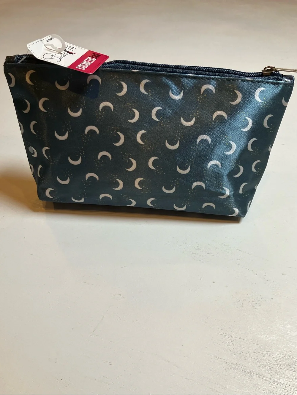 “Wander Lust” Cosmetic Bag in Thick Satin Fabric